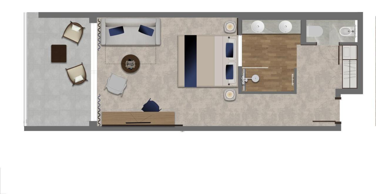 Luxury Hotel Riva Malinska Exterior foto A floorplan of a hotel room