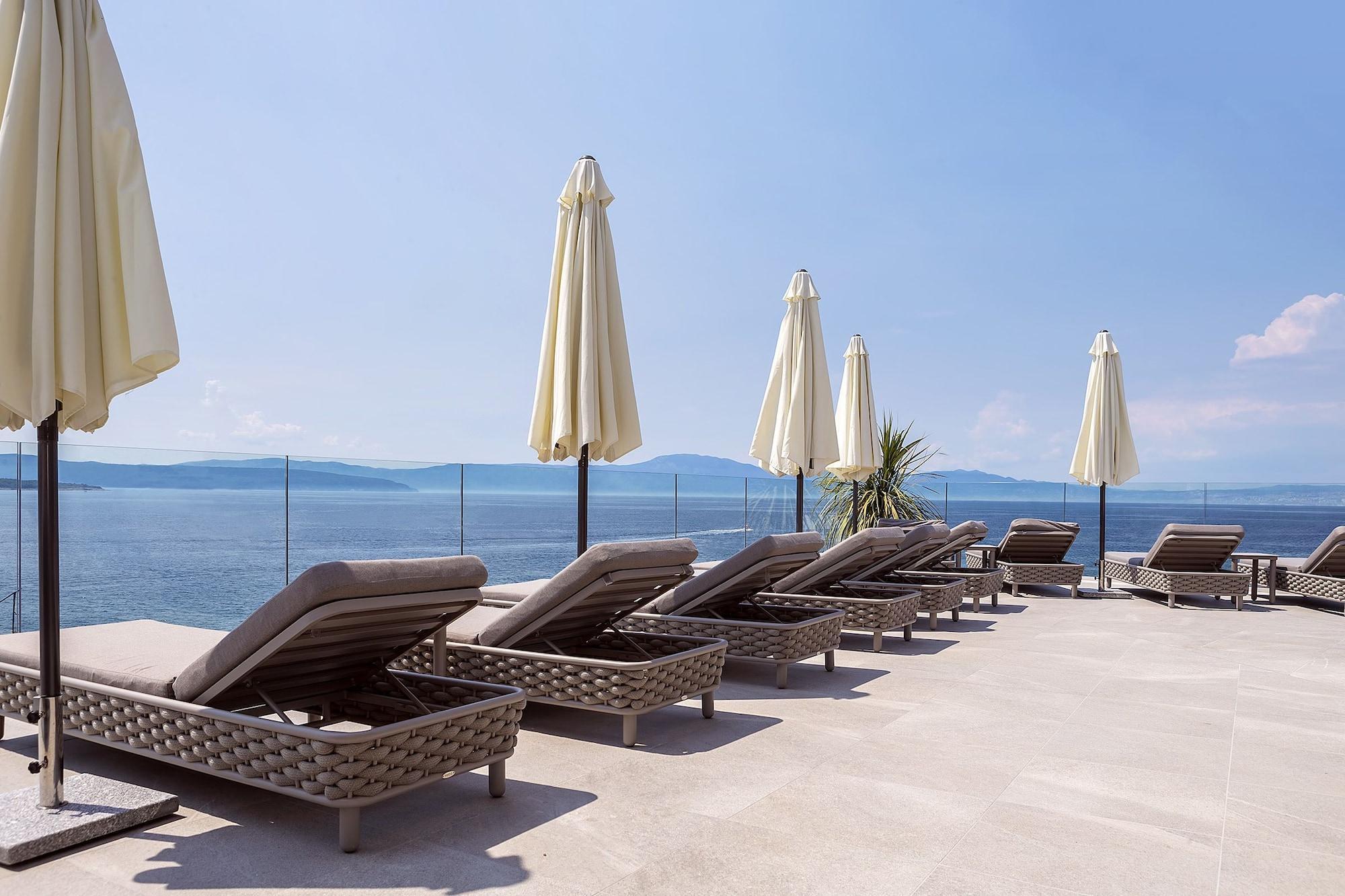 Luxury Hotel Riva Malinska Exterior foto View of the Adriatic Sea from the hotel